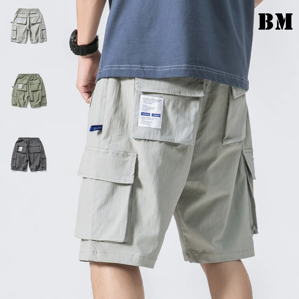 

2021 Summer Japanese Streetwear Cargo Pants Men Clothing Korean Fashion Loose Thin Casual Shorts Harajuku Sweatpants Male