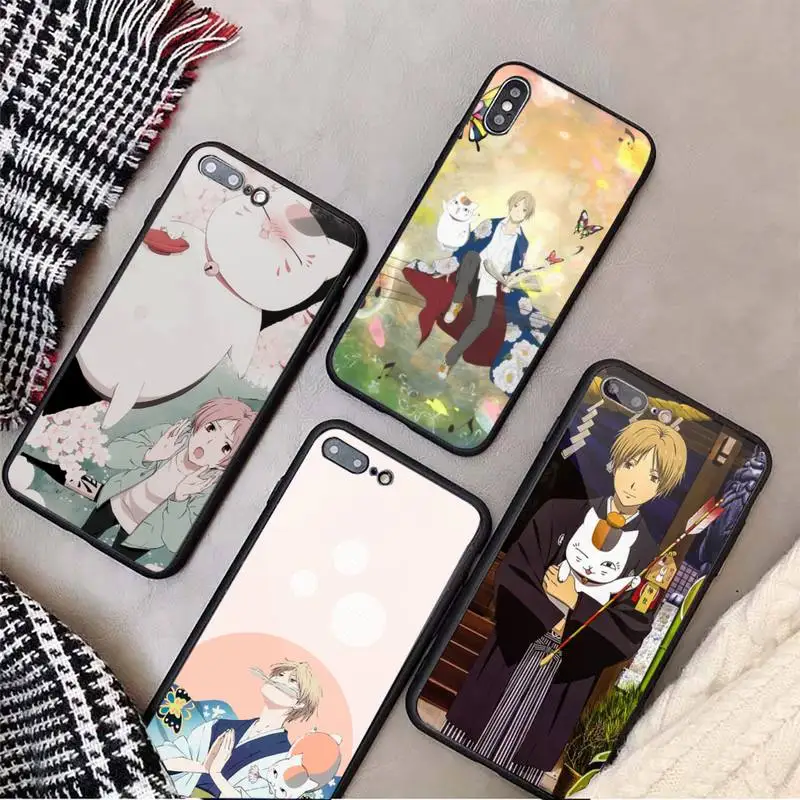

Anime Natsume's Book of Friends Phone Case Tempered glass For iphone 6 7 8 plus X XS XR 11 12 13 PRO MAX mini