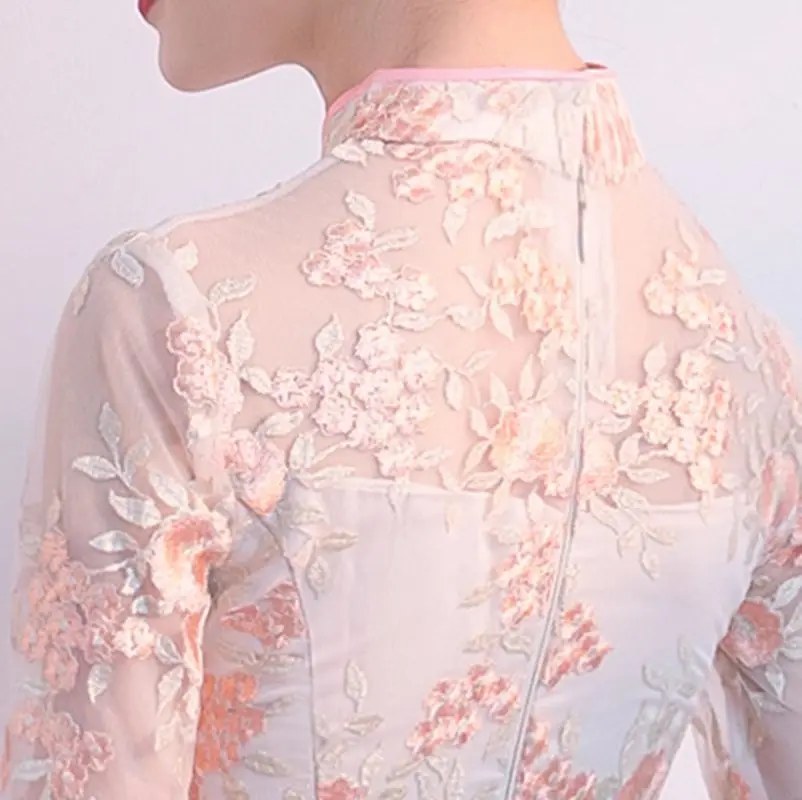 

Gowns Party dress plus size Women Dress China Style Elegant Banquet Qipao Oriental Female Wedding Slim Prom Cheongsam size S-4XL