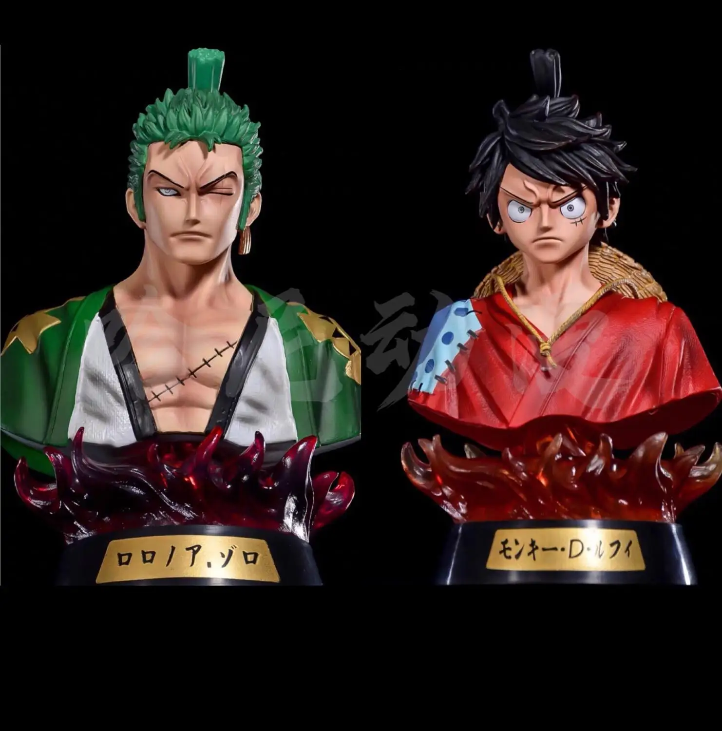 Новая цельная обезьянка D. Luffy Roronoa Zoro кимоно Блестящий бюст ПВХ экшн-фигурки One Piece