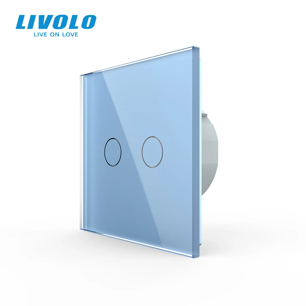 Настенный светильник Livolo сенсорный выключатель с панелью из хрустального стекла