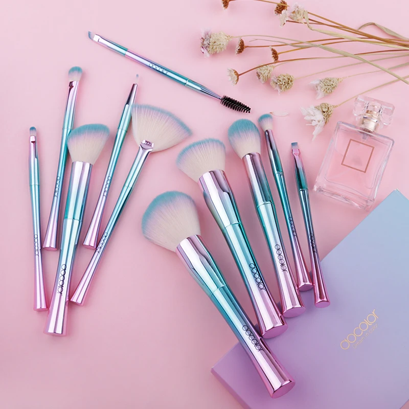 Docolor 11PCS набор кистей для макияжа Лучший рождественский порошок пудры Тени век