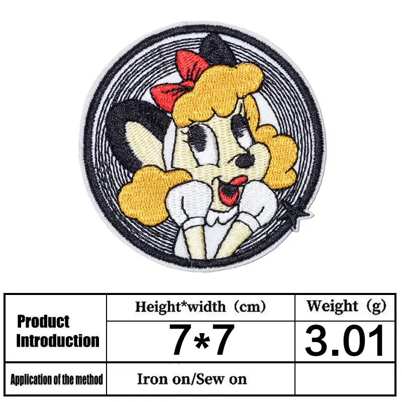 

Fashion Embroidery/Cloth Stickers/Cartoon Animation/badge/Iron on Patches/Patch Thermocollant/Embroidered patches for clothing