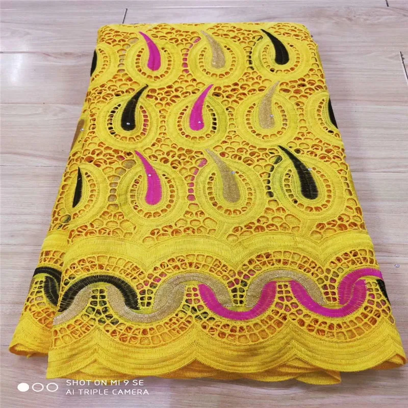 5 yard швейцарская кружевная ткань 2020 новейшая Тяжелая вышитая бисером Африканская
