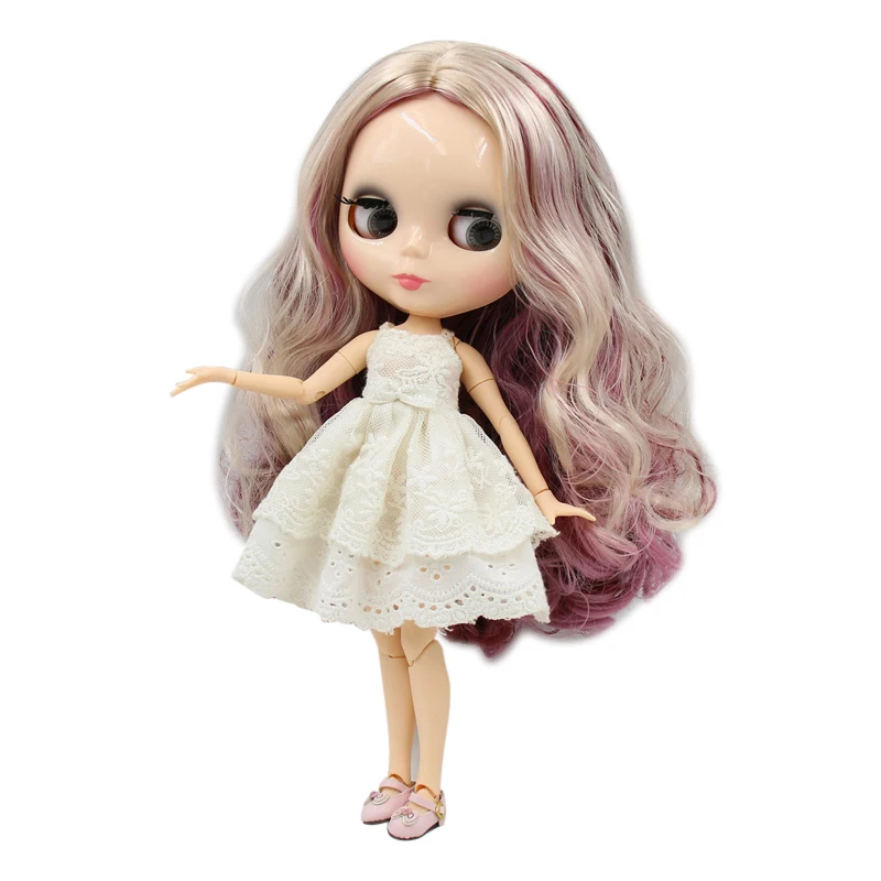 Кукла блайз ICY DBS кукла из натуральной кожи с глянцевым лицом мягкие розовые