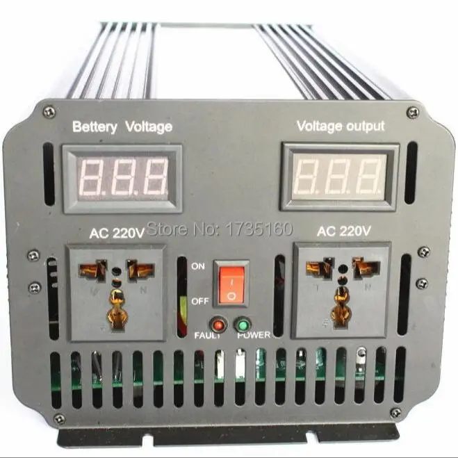 

Digital display 5000W DC12V/24V/36V/48v to AC100V/110V/220V/230V/240V Peak power 10000W Off Grid Pure Sine wave Inverter