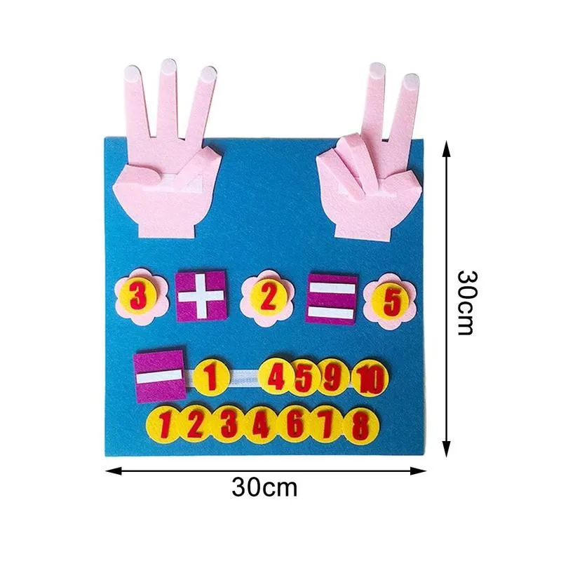 

Handmade Felt Finger Numbers Toy Children Early Educational Toys Toys Fingers Teaching Math Counting Novelty Numbers Kids D8S5