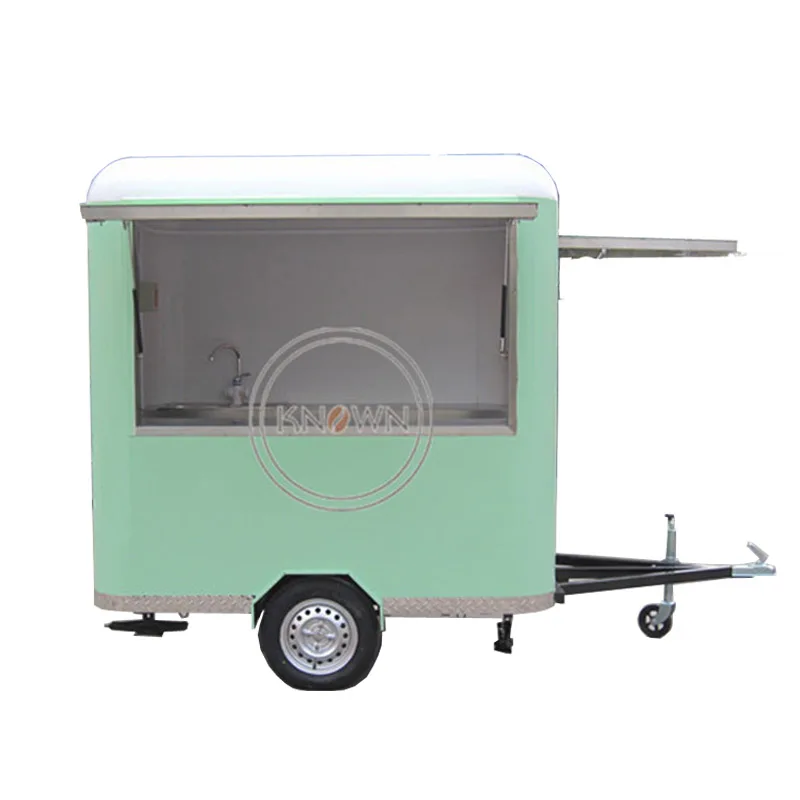 

KN-220R with more better material for europe standard mobile towable food/ice cream/bin/flower/snack trailer/cart free shipping