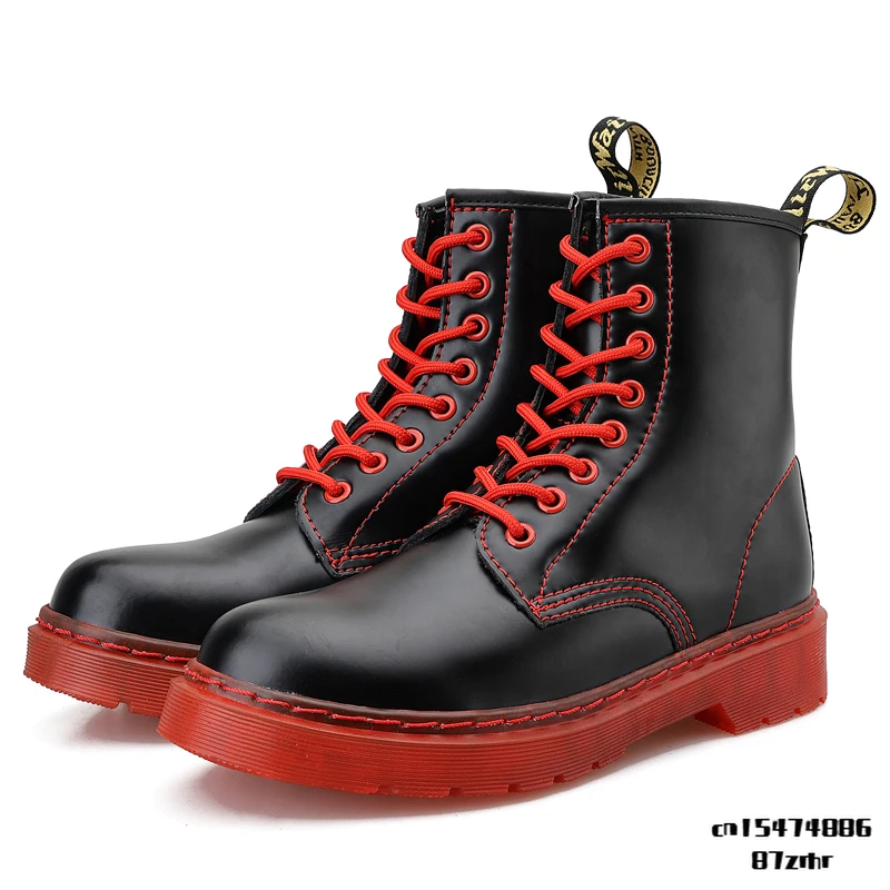 

Men Women Boots Retro Tooling Boots 2021 Fashion All-match Tooling Platform Casual Short Boots Couple Boots 35-47