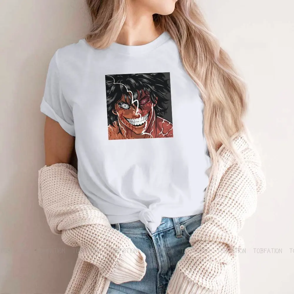 

Крутая женская футболка, базовые топы с круглым вырезом для девочек, аниме, размеры 5XL