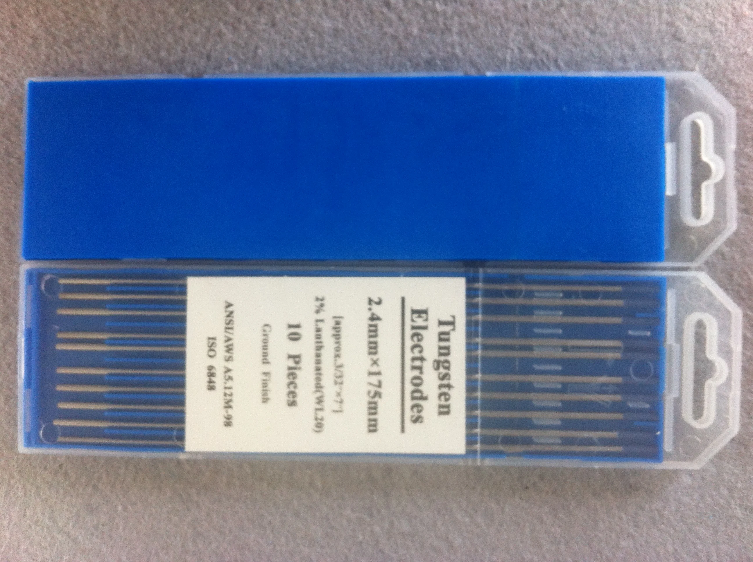 10PCS/Box WL20 Blue Head Lanthanated Tungsten Electrode Welding Bar 1.0 1.6 2.0 2.4 3.0 3.2 mm*150MM | Инструменты