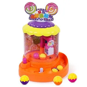 Игровой автомат с монетоприемником настольный мини-коготь Gumball Candy Grabber кран аркадная машина игры игрушки куклы захват для детей Подарки - Цвет: Light Yellow