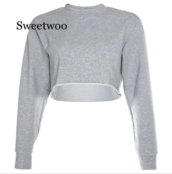 Модная женская футболка укороченный топ 2020 осенняя свободная Дамский