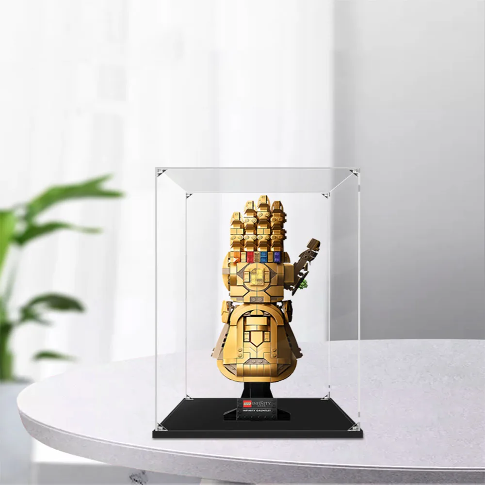 

3mm Building Block Acrylic Display Box Show Case for 76191 Infinite Gloves (Not Including Block Kit)
