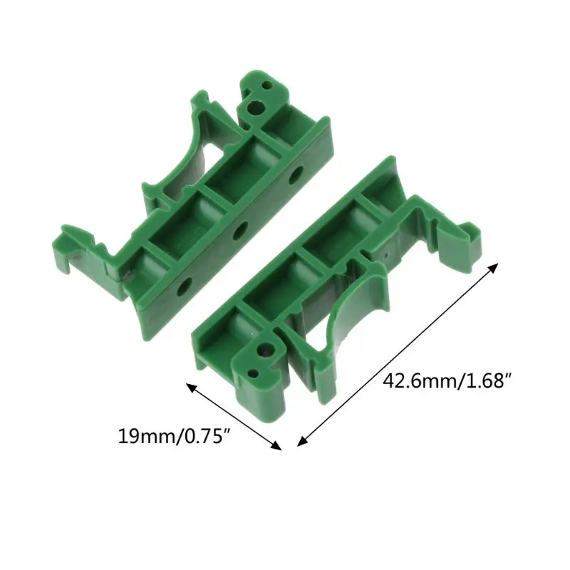 

1Set PCB DIN Rail Mounting Adapter Circuit Board PCB Bracket Holder Carrier Clips