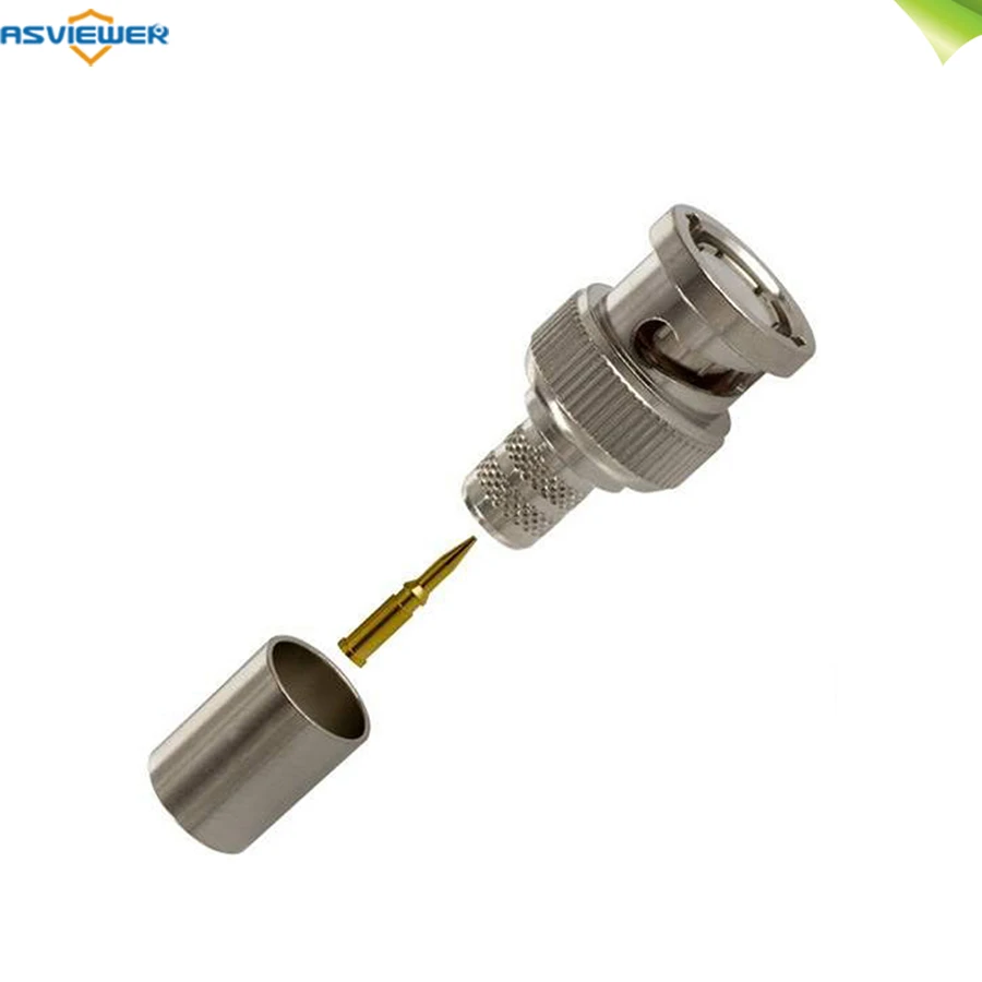 Разъем BNC для коаксиальной камеры видеонаблюдения RG59 3 шт.|connector bnc|connector crimpconnector rg59