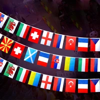 european bunting flags 24 countries football string flag for home garden bar decoration 2021 european football championship