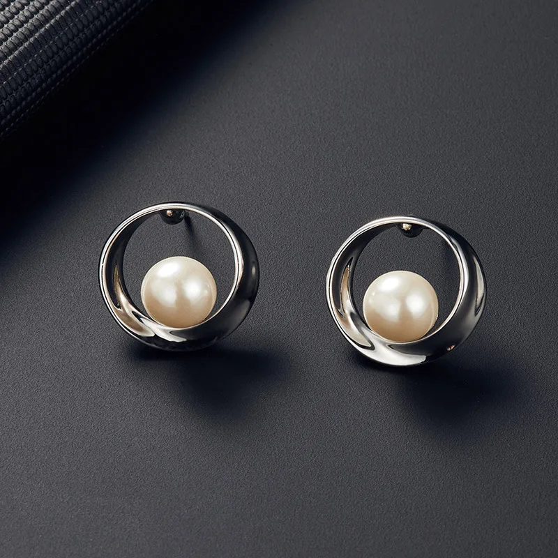 Комплект из колье и серёг с жемчугом в европейском американском стиле | Украшения