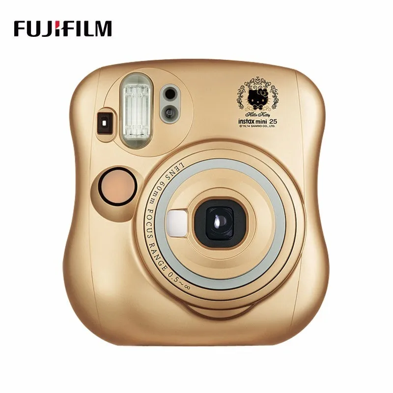 Kitty-Gold FUJIFILM Cheki Instant. camera Kumamon Instax 25 New F. S fujifilm instax mini плёночная камера instax mini 25 camera - Цвет: Kitty-Gold