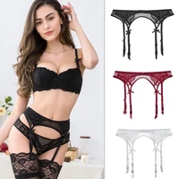 sexy women lace blackwhitered brand garter temptation ultra thin female silk stockings suspender belt wedding garters belts