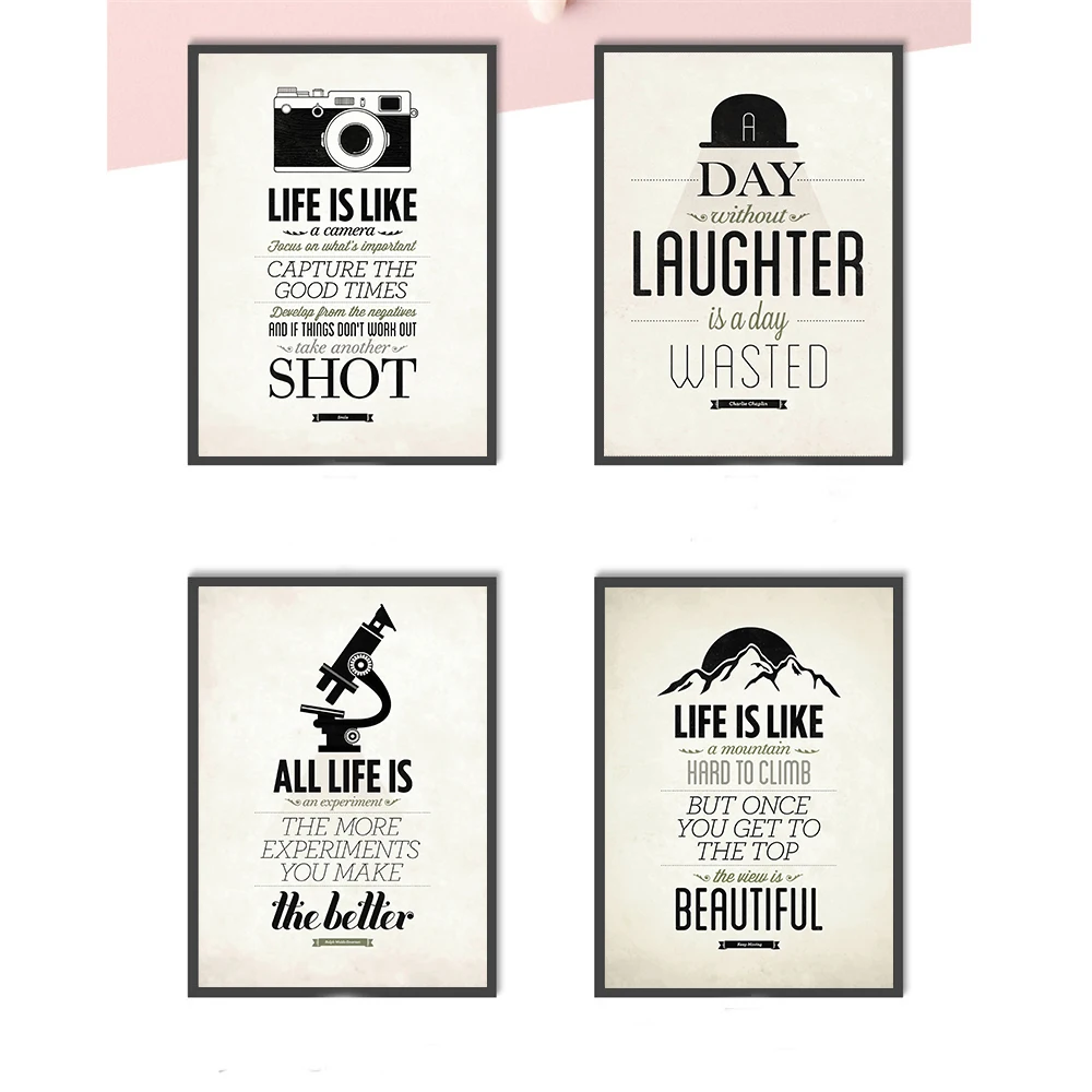 Винтажные постеры и принты жизнь похожа на велосипед смехи цитаты для детской