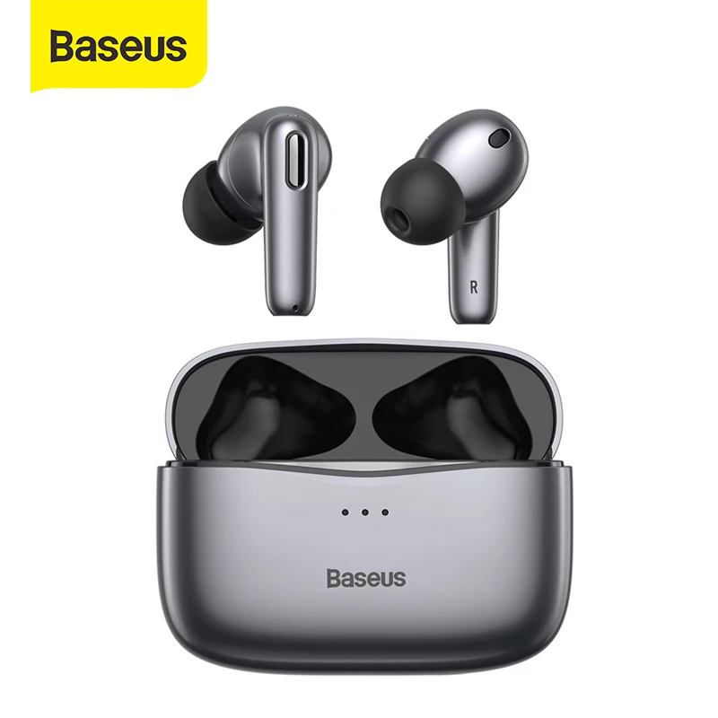 

Baseus S2 TWS ANC Bluetooth Earphones True Wireless Headphones Anti Noise Cancelling Ear Buds with 4 Mic,Support Wireless Charge