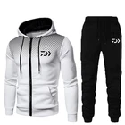 Спортивный костюм мужской из флиса с капюшоном, на осень