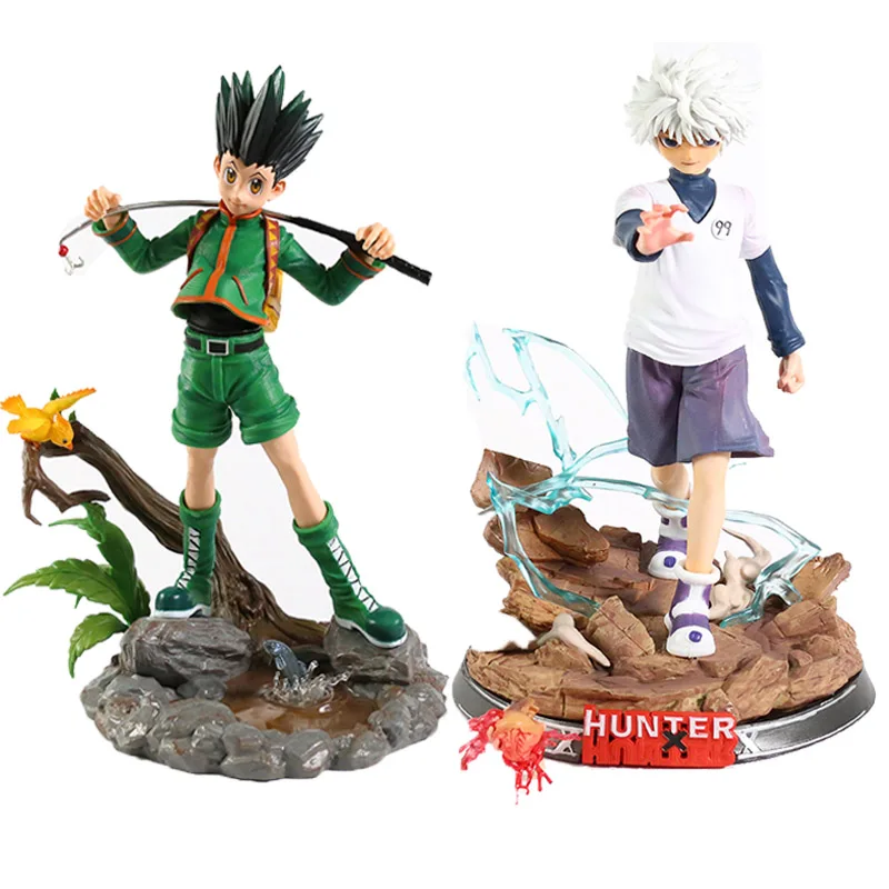 HUNTER X Gon Freecss Killua Zoldyck ПВХ фигурка модель Статуя Коллекционная игрушка | Игрушки и
