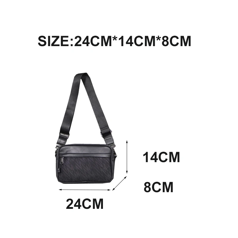 

Men's Casual Shoulder Bag Multifunctional Crossbody Bags Large Capacity Messenger Bag Personality Male Handbags High Quality