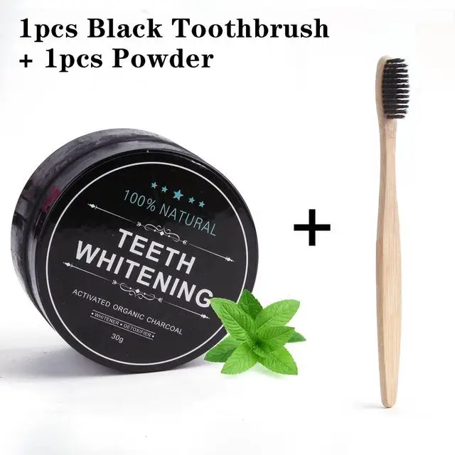Порошок древесного угля для отбеливания зубов 30 г | Красота и здоровье