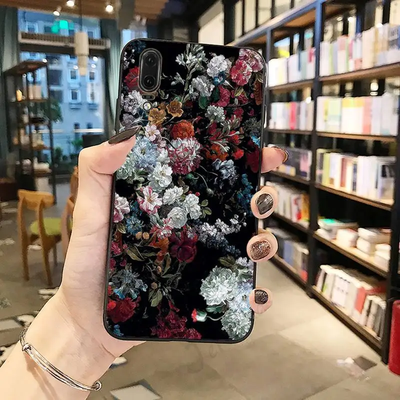 

Colorful flowers aesthetics pattern Phone Case For Huawei honor Mate P 10 20 30 40 Pro 10i 9 10 20 8 x Lite