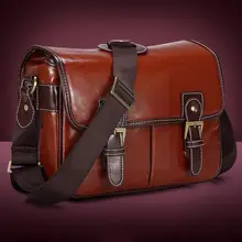 Luxury Pu Leather Camera Bag Leather Single Waterproof Bags Shoulder Inner Retro Fashion Camera Dslr Bag Messenger S9v4