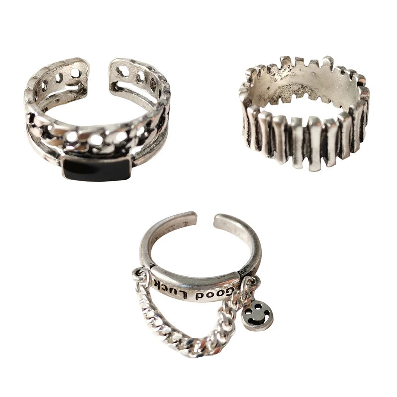 

Bilandi Fashion Jewelry Vintage Statement Ring Popular Design Silvery Plating Hot Selling Metal Ring For Girl Fine Accessories