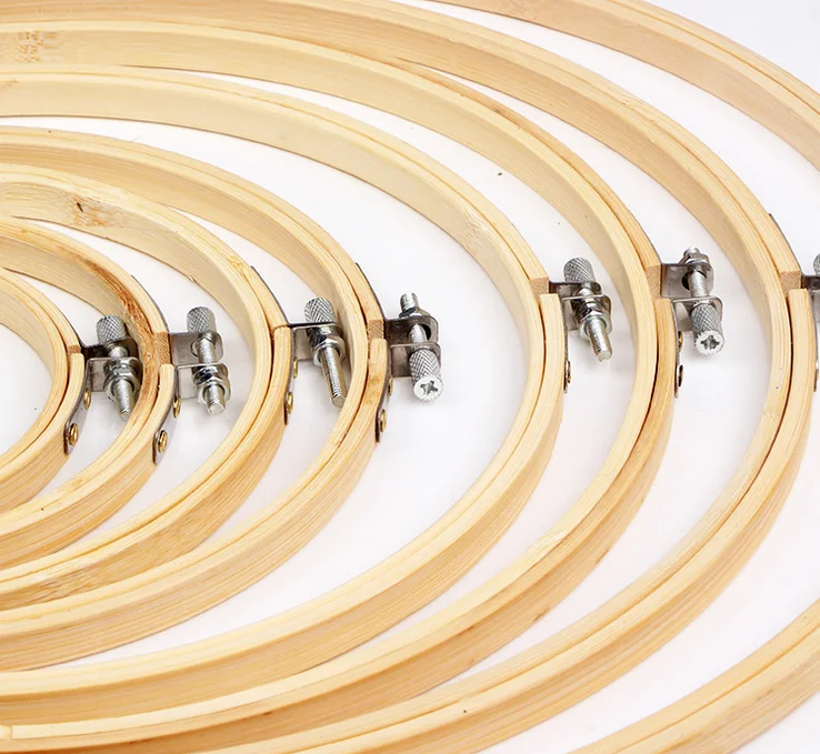 10 40 см шт./компл. бамбуковые деревянные обручи для вышивки набор обручей кольца