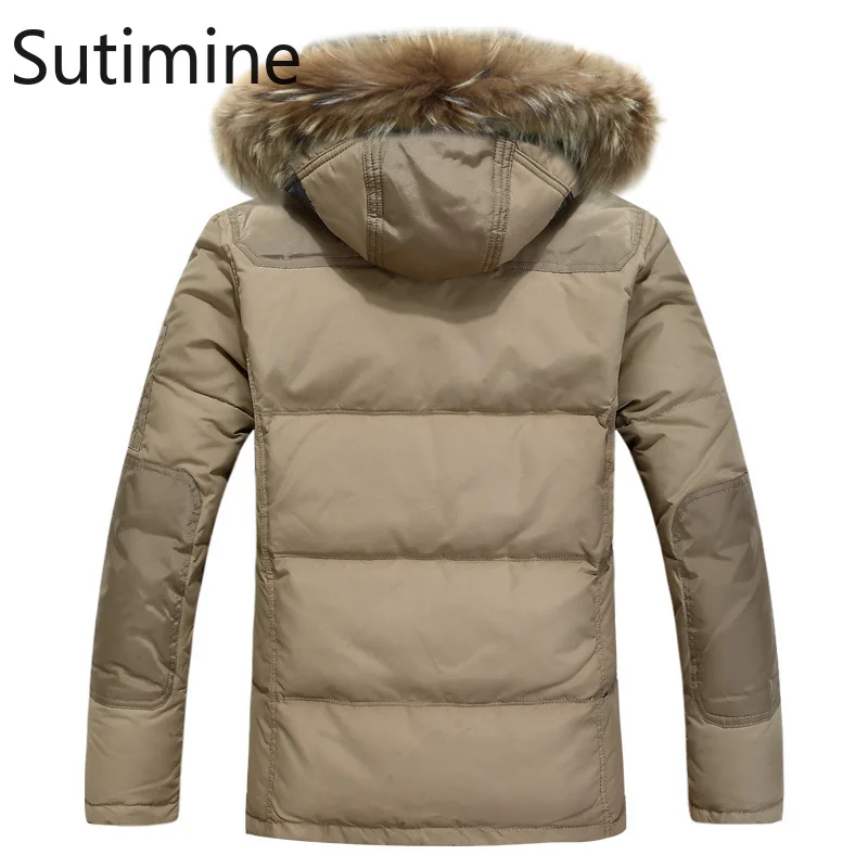 Men's Winter Jacket Zipper Man's Down Jacket Slim Parkas Autumn and Winter Men's Winter Down Jacket Solid Men's Clothing Casual