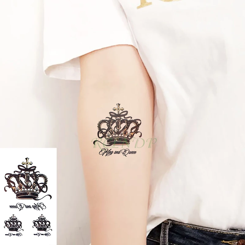 

Waterproof Temporary Tattoo Sticker moon lion Crowntatoo owl tatto flash tatoo flower fake tattoos for men women