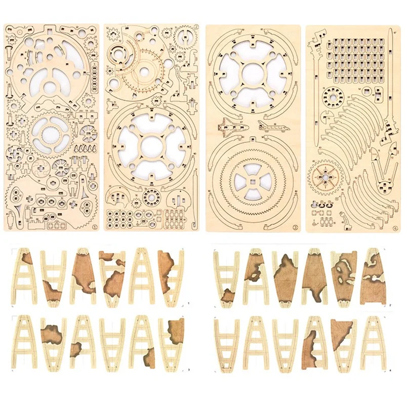 

DIY Rotatable 3D Globe Laser Cutting Wooden Puzzle Game Assembly Toy kids Gift