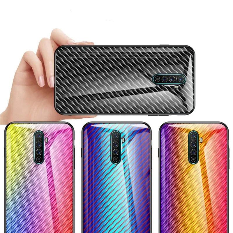 Чехол для телефона из закаленного стекла Oppo Reno Ace realme x2 pro градиентное стекло