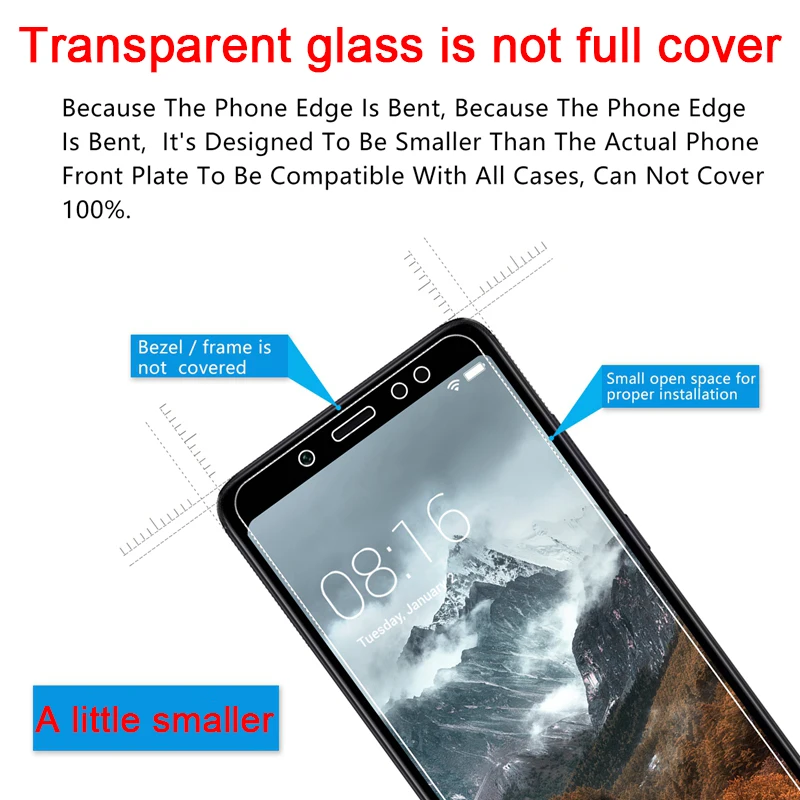 

2pcs! Screen Protector for Xiaomi Redmi 7 K20 6 Pro 5 Plus Toughed 9H HD Tempered Film Protective Glass on Redmi 7A 6A 5A 4A 4X
