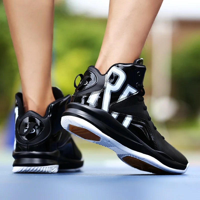 Мужские баскетбольные кроссовки с высоким берцем амортизирующие для баскетбола