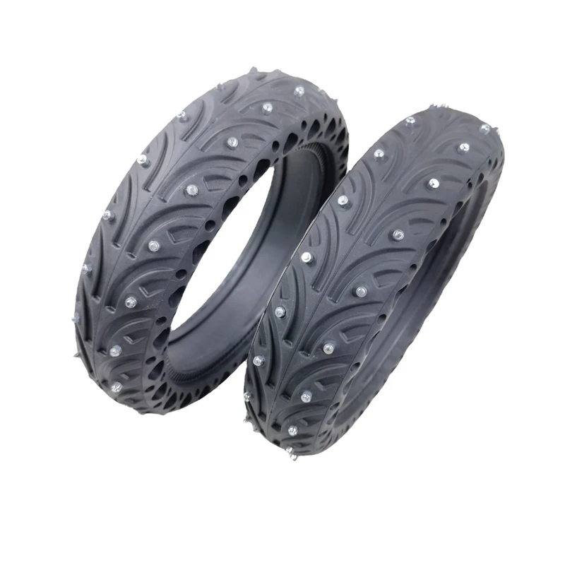 

2 Pcs for Xiaomi Electric Scooter Explosion-Proof Snow Stud Tires Non-Pneumatic Tires Scooter Anti-Skid Tires