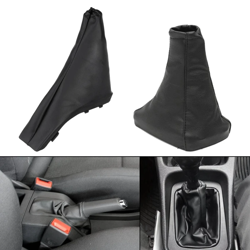 Ручка переключения рулевого механизма автомобиля Gaiter Boot Cover PU кожа парковочные рукоятки ручного тормоза Чехлы для Opel Astra G Zafira A Vauxhall 1998-2004