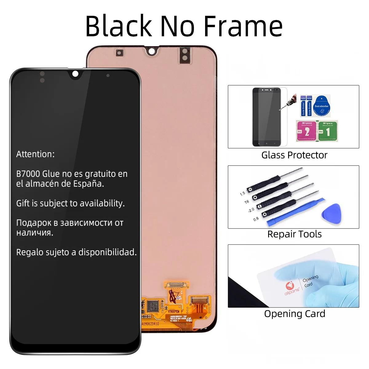 Супер AMOLED ЖК-дисплей для samsung GALAXY A30 A305/DS A305F A305FD A305A сенсорный экран дигитайзер в сборе для samsung A30 lcd - Цвет: Black No Frame