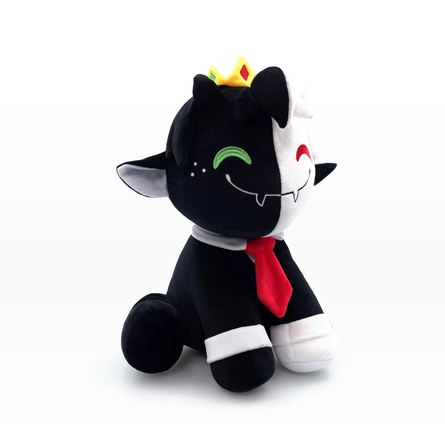 Ranboo-peluche de animales de peluche para ni&ntilde;os, juguete de dibujos animados de felpa suave, de cordero blanco y negro, de 25cm, estilo Kawaii, novedad-3