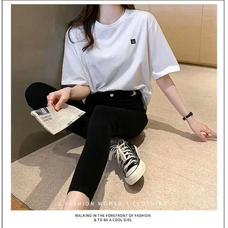 

100% cotton summer loose top super fire pure cotton dragon fruit red t-shirt short sleeve women y2k aesthetic tops
