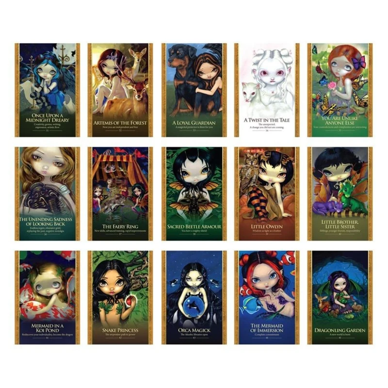 

45 Cards Deck Oracle of the Shapeshifters Full English Divination Game Tarot