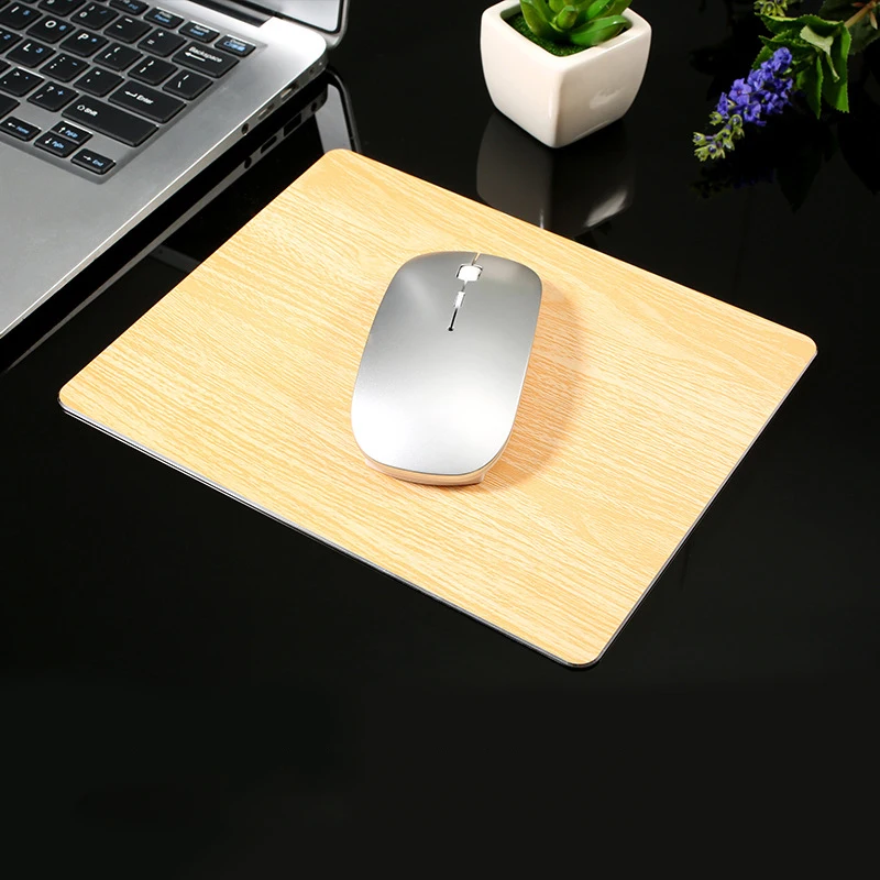 

Aluminum Alloy Non-1ip Gaming Mouse Pad 22* 18 CM Mat Double Sided Mousepad For Office PC Laptop Computer