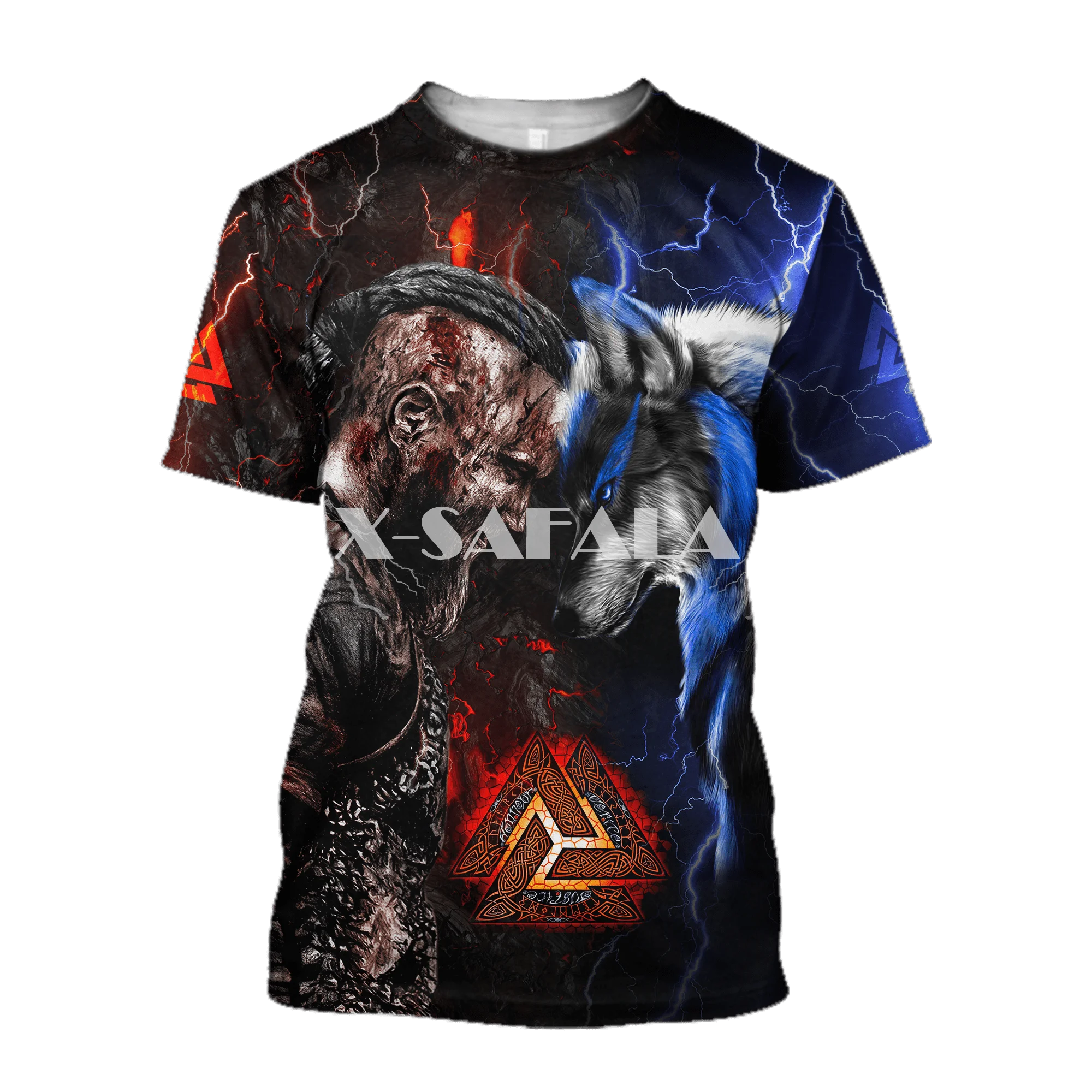 

The Alpha Black Wolf Tattoo Art Men 3D Full Print T-shirts Summer Fashion Short Sleeve Tee Harajuku Punk Style Women/Unisex-6