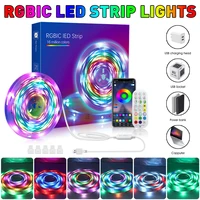 led strip usb powered led rgb 5050 lights for room app controle bluetooth music sync for bedroom home party bar decoration