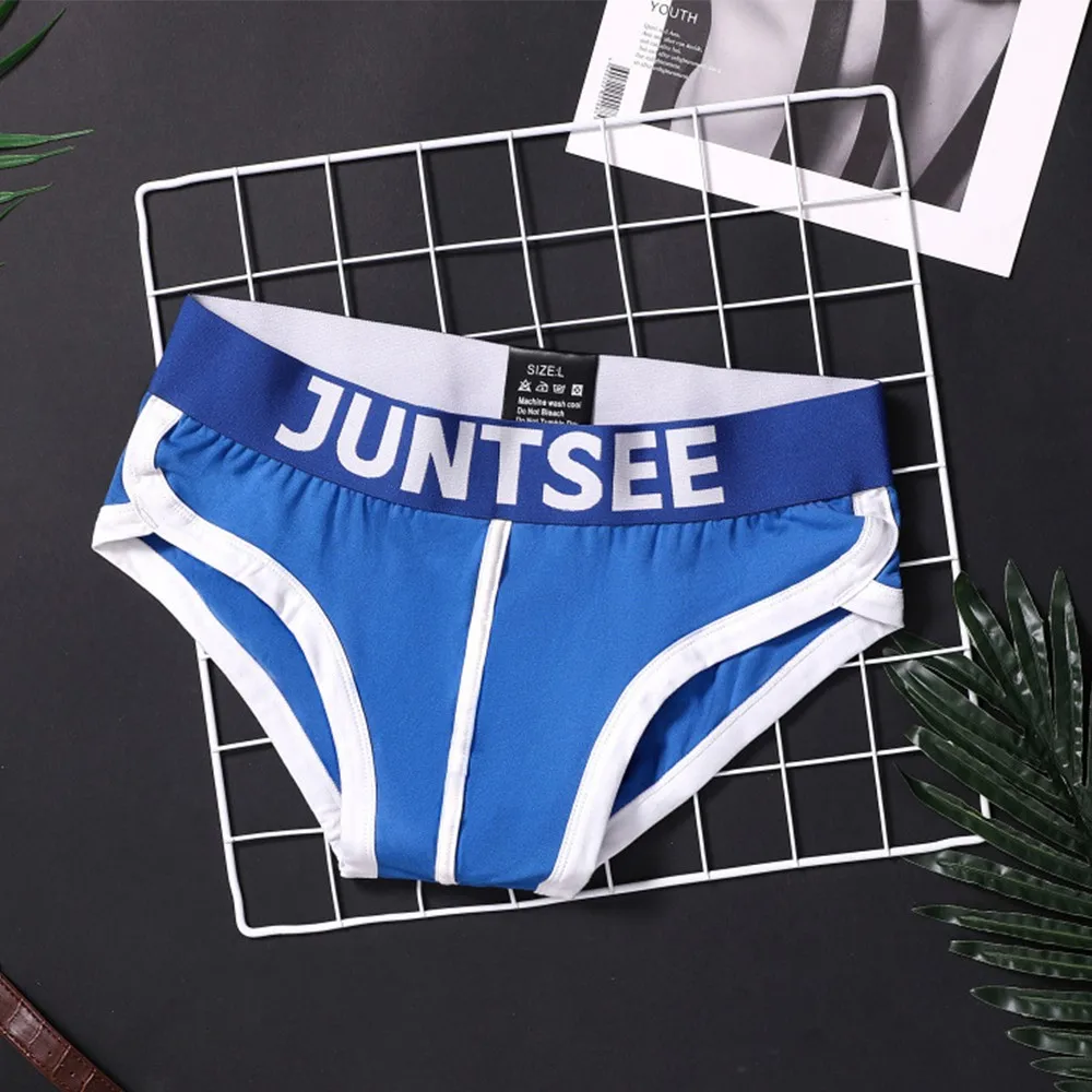 

Underwear For Male Men's Briefs Slip Breathable Comfortable Panties Youth Underpants Low-waisted Passion Concave Panties A50